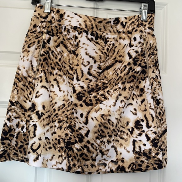 Animal Print Skort